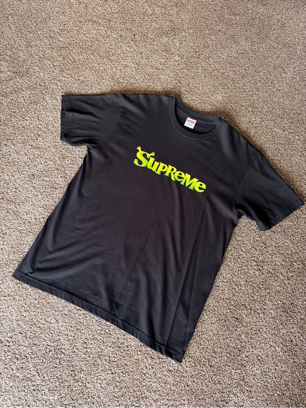 Supreme Shrek Black T-Shirt Size M
